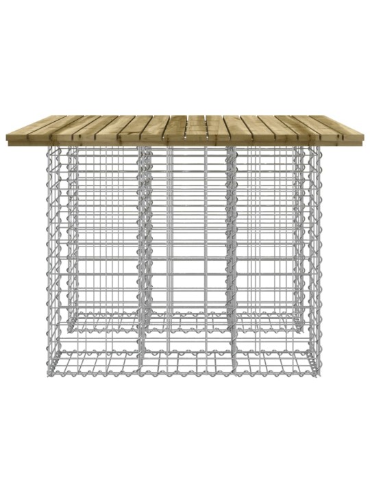 Zahradní lavice gabionový design 100 x 102 x 72 cm borové dřevo