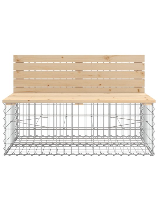 Zahradní lavice gabionový design 103x70x65 cm masivní borovice