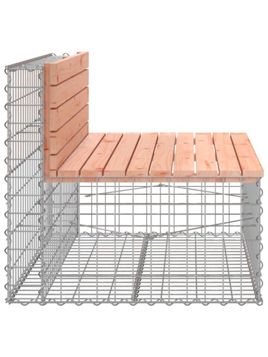 Zahradní lavice gabionový design 103x70x65 cm masivní douglaska