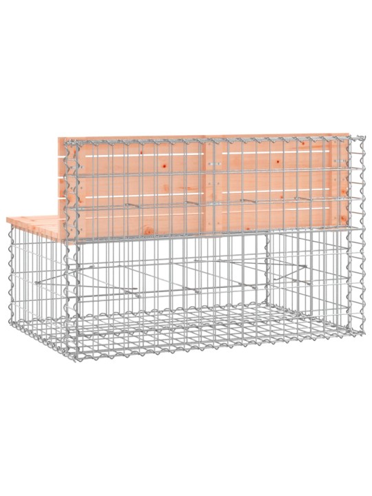 Zahradní lavice gabionový design 103x70x65 cm masivní douglaska