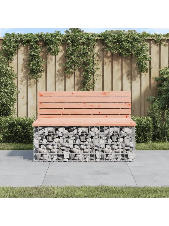 Zahradní lavice gabionový design 103x70x65 cm masivní douglaska