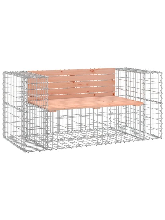 Zahradní lavice gabionový design 143 x 71 x 65,5 cm douglaska