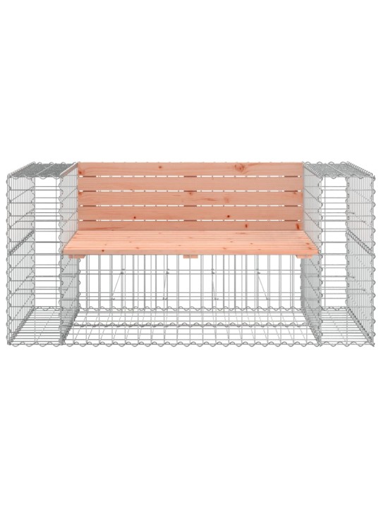 Zahradní lavice gabionový design 143 x 71 x 65,5 cm douglaska