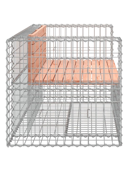 Zahradní lavice gabionový design 143 x 71 x 65,5 cm douglaska