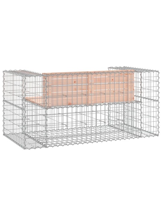 Zahradní lavice gabionový design 143 x 71 x 65,5 cm douglaska