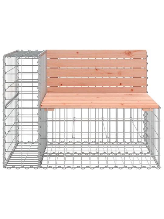 Zahradní lavice gabionový design 92x71x65,5cm masivní douglaska