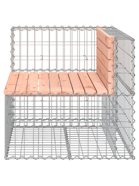 Zahradní lavice gabionový design 92x71x65,5cm masivní douglaska