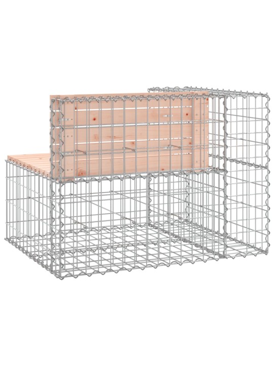 Zahradní lavice gabionový design 92x71x65,5cm masivní douglaska