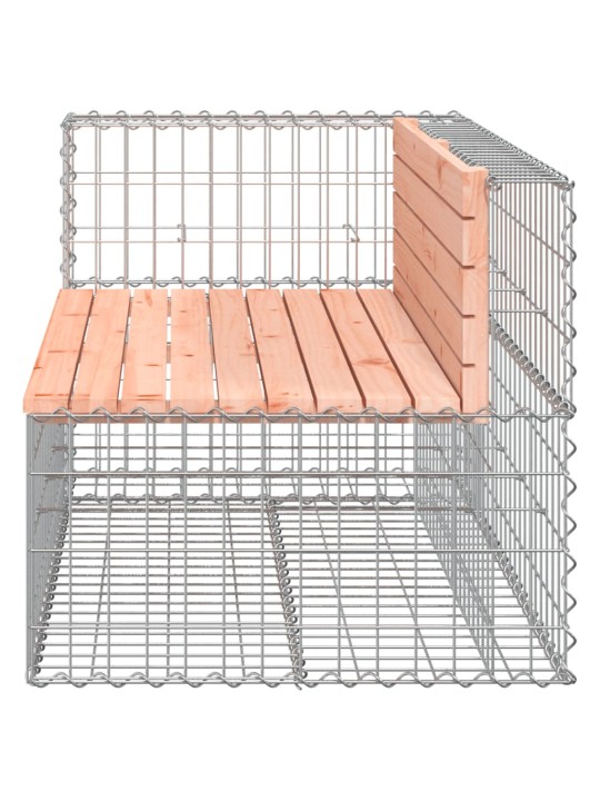 Zahradní lavice gabionový design 122 x 71 x 65,5 cm douglaska