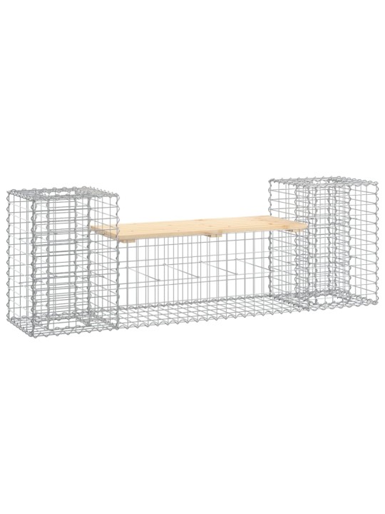 Zahradní lavice gabionový design 183x41x60,5cm masivní borovice