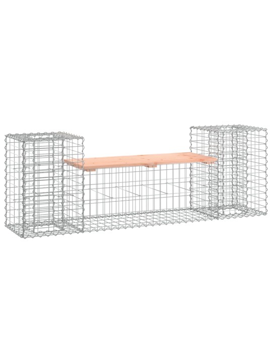 Zahradní lavice gabionový design 183x41x60,5 cm dřevo douglasky