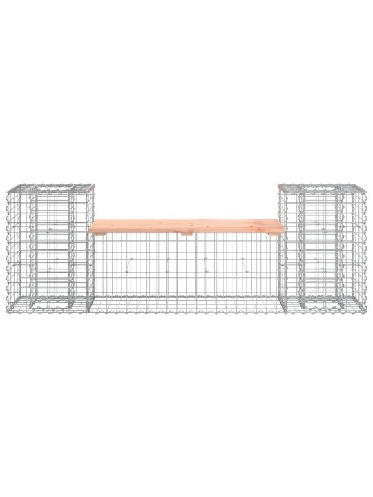 Zahradní lavice gabionový design 183x41x60,5 cm dřevo douglasky