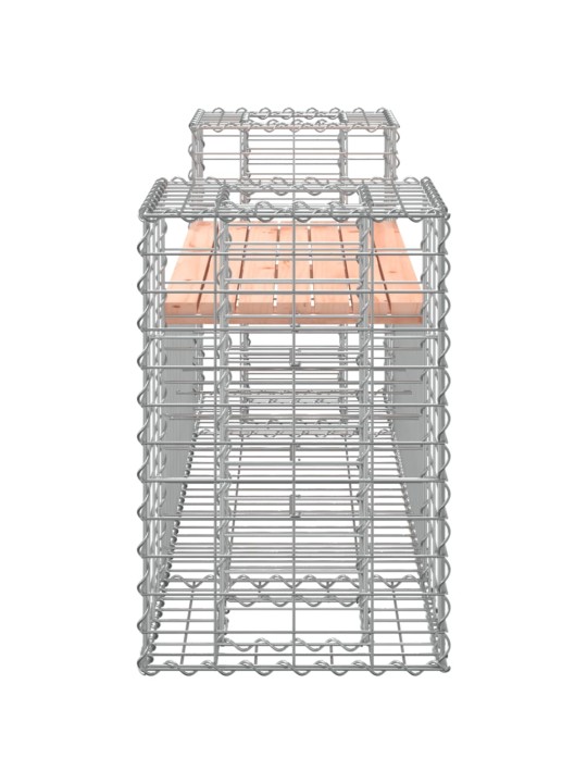 Zahradní lavice gabionový design 183x41x60,5 cm dřevo douglasky