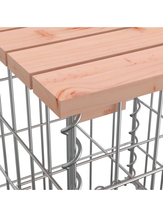 Zahradní lavice gabionový design 183x41x60,5 cm dřevo douglasky