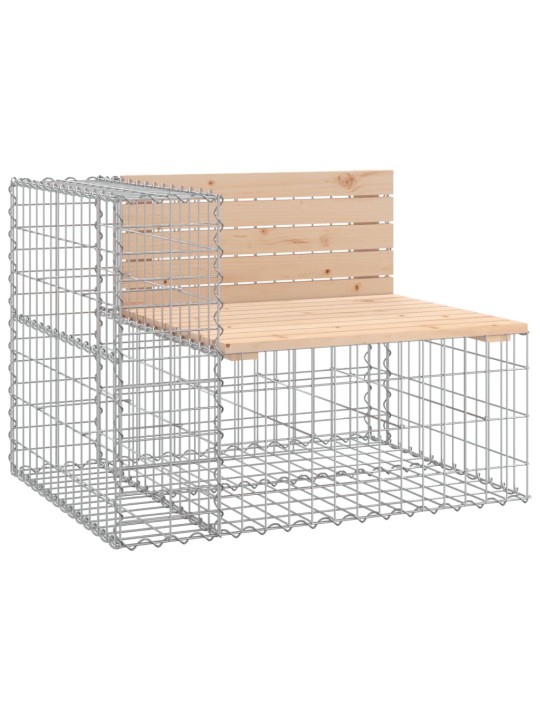 Zahradní lavice gabionový design 184x71x65,5cm masivní borovice
