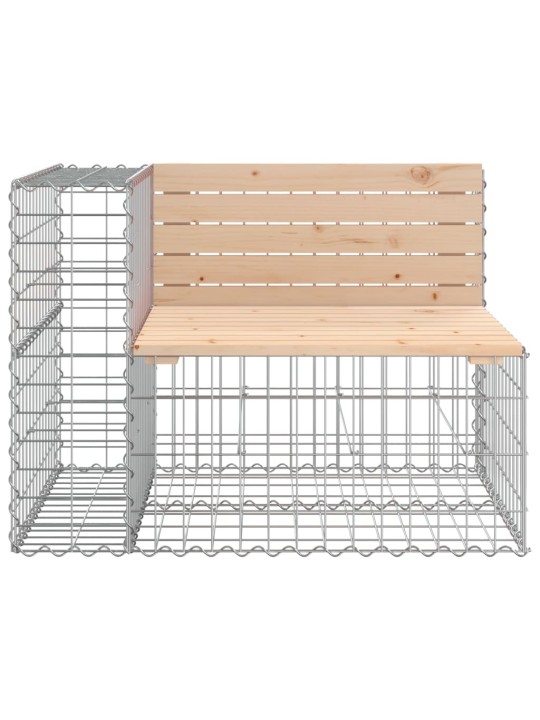 Zahradní lavice gabionový design 184x71x65,5cm masivní borovice