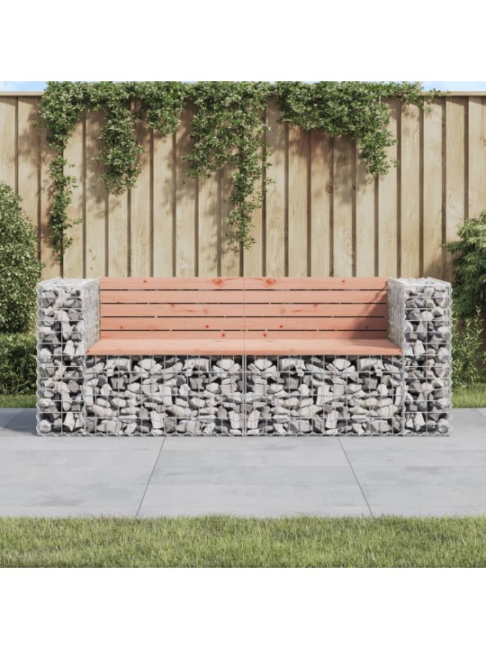 Zahradní lavice gabionový design 184x71x65,5 cm masiv douglasky
