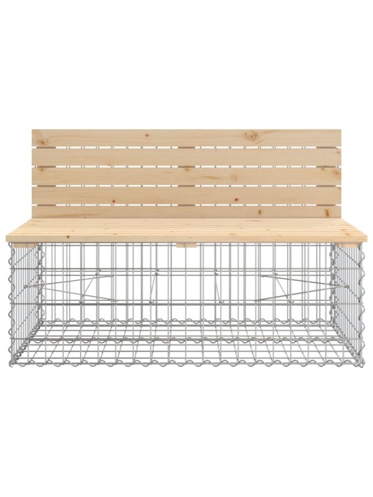 Zahradní lavice gabionový design 287x71x65,5cm masivní borovice