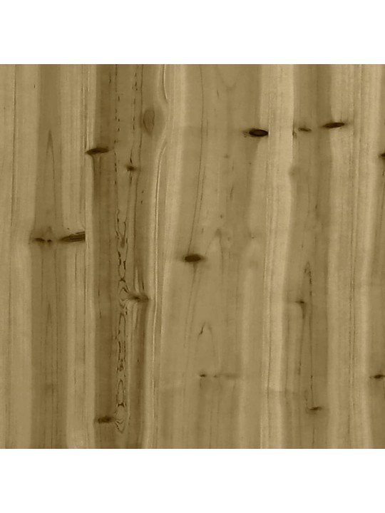 Zahradní lavice gabionový design 287x71x65,5 cm borové dřevo