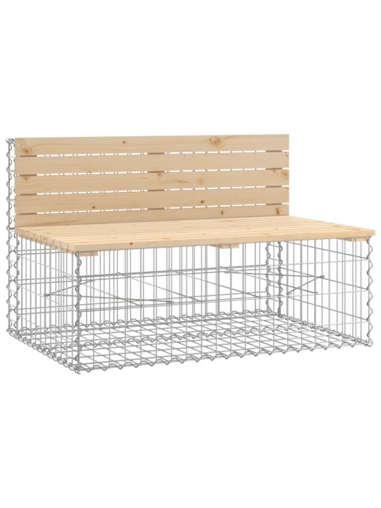 Zahradní lavice gabionový design 347x71x65,5cm masivní borovice