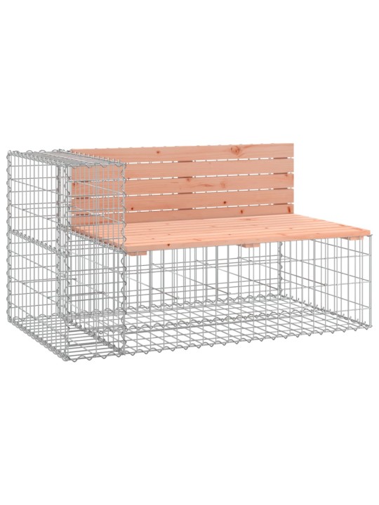 Zahradní lavice gabionový design 347x71x65,5 cm masiv douglasky