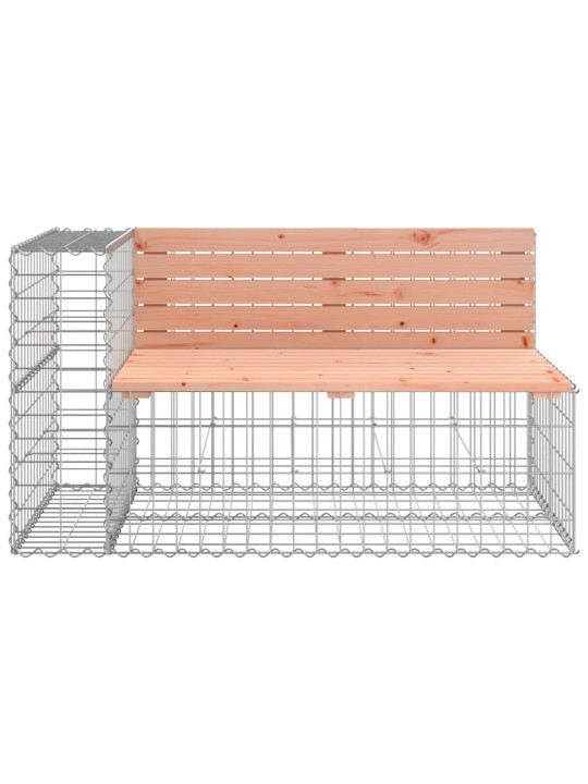 Zahradní lavice gabionový design 347x71x65,5 cm masiv douglasky