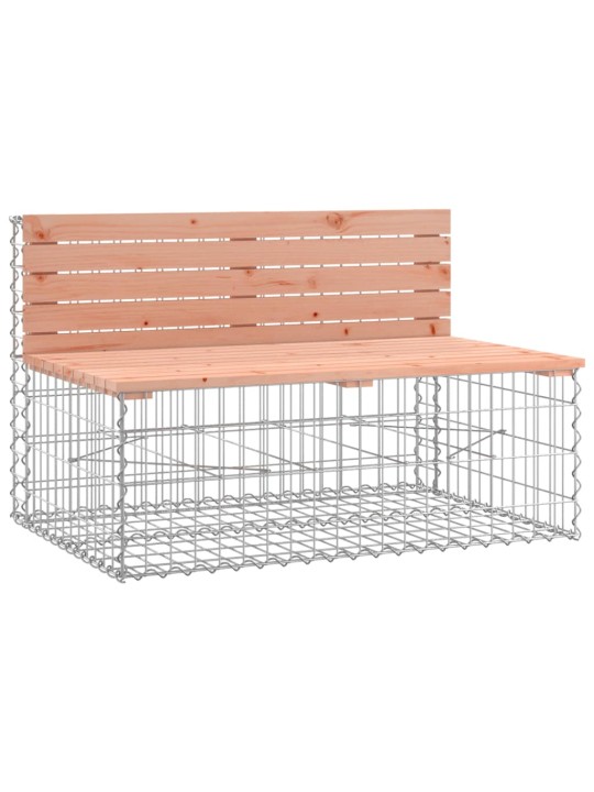 Zahradní lavice gabionový design 347x71x65,5 cm masiv douglasky