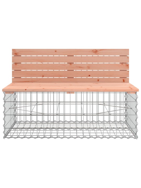 Zahradní lavice gabionový design 347x71x65,5 cm masiv douglasky