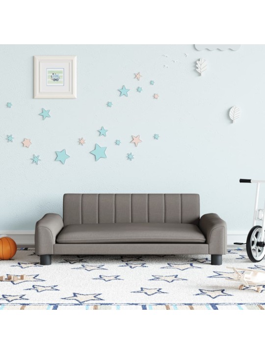 Dětská pohovka taupe 90 x 53 x 30 cm textil