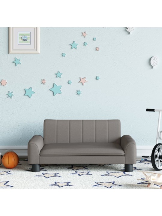 Dětská pohovka taupe 70 x 45 x 30 cm textil