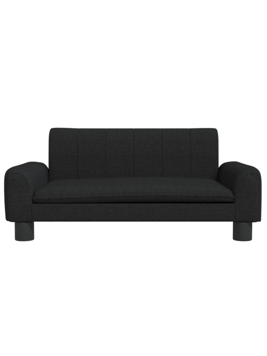 Dětská pohovka černá 70 x 45 x 30 cm textil