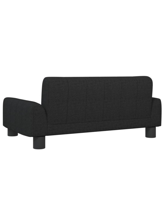 Dětská pohovka černá 70 x 45 x 30 cm textil