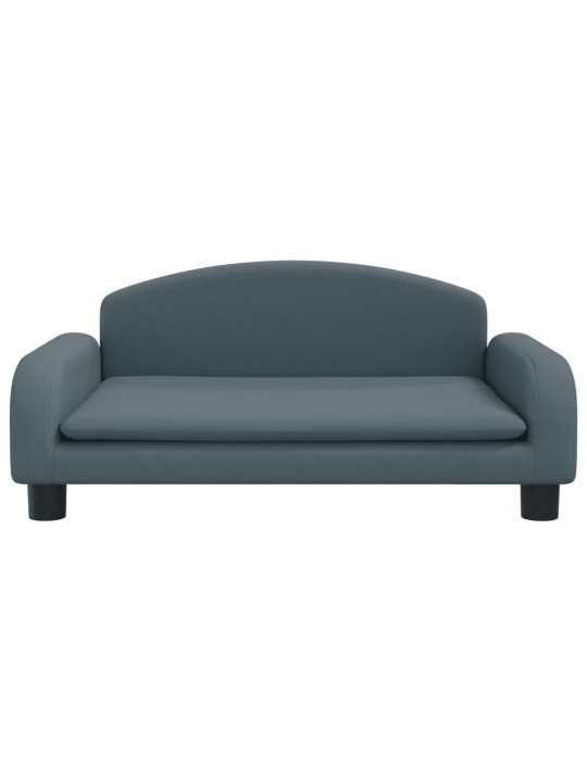 Dětská pohovka tmavě šedá 70 x 45 x 30 cm textil