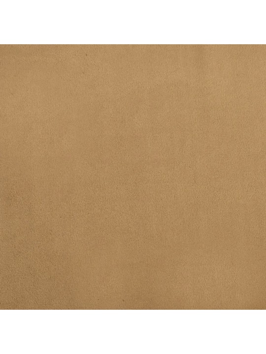 Dětská pohovka s podnožkou hnědá 100 x 50 x 30 cm samet