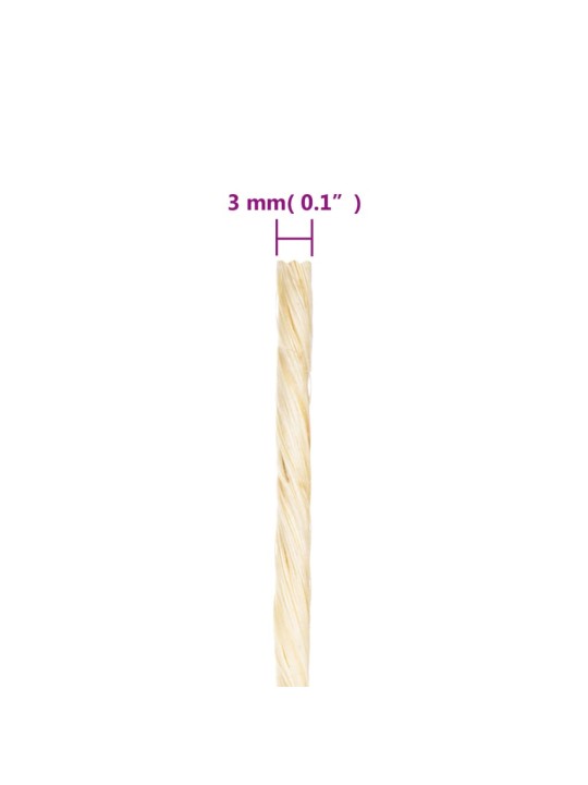 Provaz 100% sisal 3 mm 400 m
