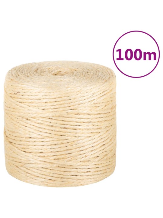 Provaz 100% sisal 4 mm 100 m