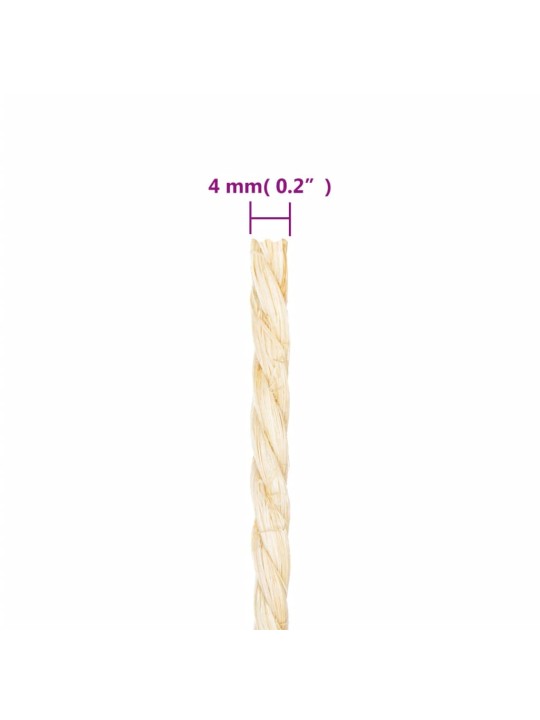 Provaz 100% sisal 4 mm 100 m