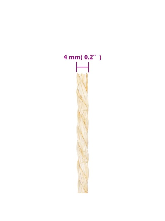 Provaz 100% sisal 4 mm 500 m