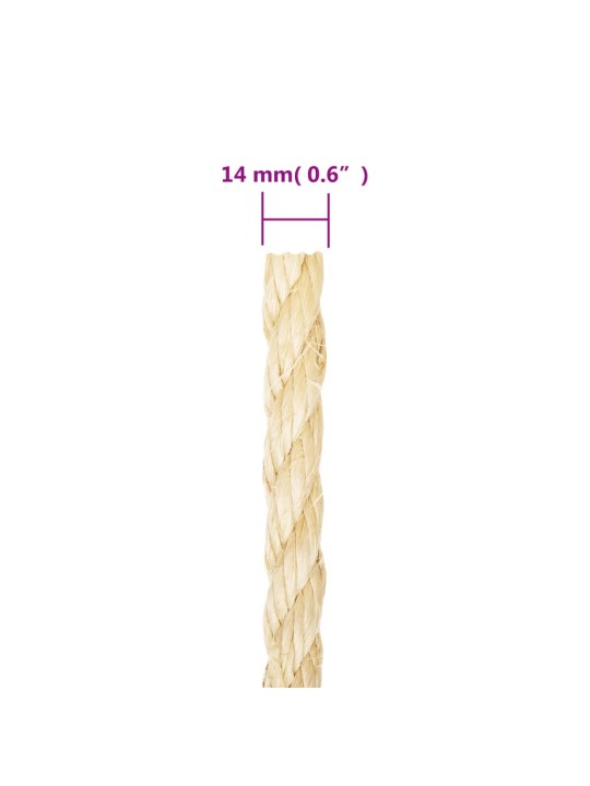 Provaz 100% sisal 14 mm 25 m