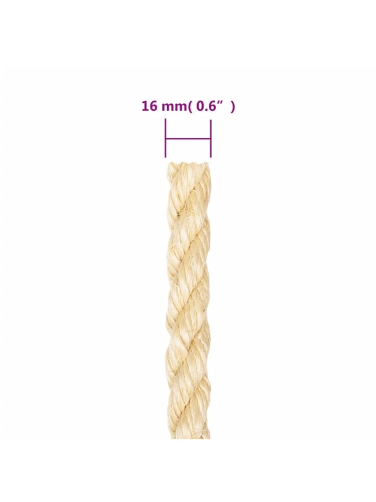 Provaz 100% sisal 16 mm 25 m