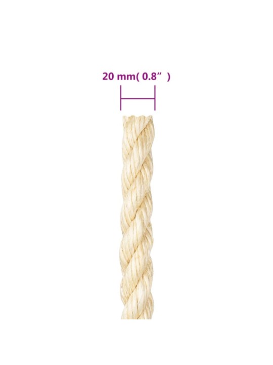 Provaz 100% sisal 20 mm 25 m