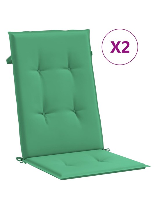 Polohovací zahradní židle s poduškami 2 ks masivní teak