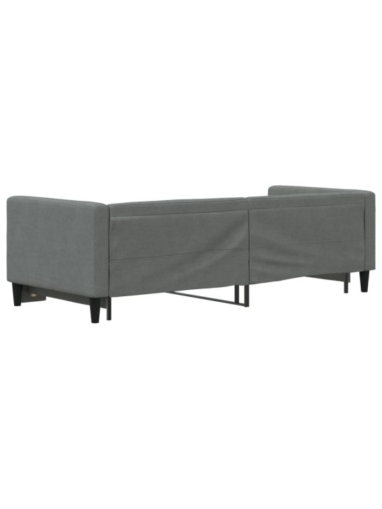 Válenda s přistýlkou tmavě šedá 80 x 200 cm textil
