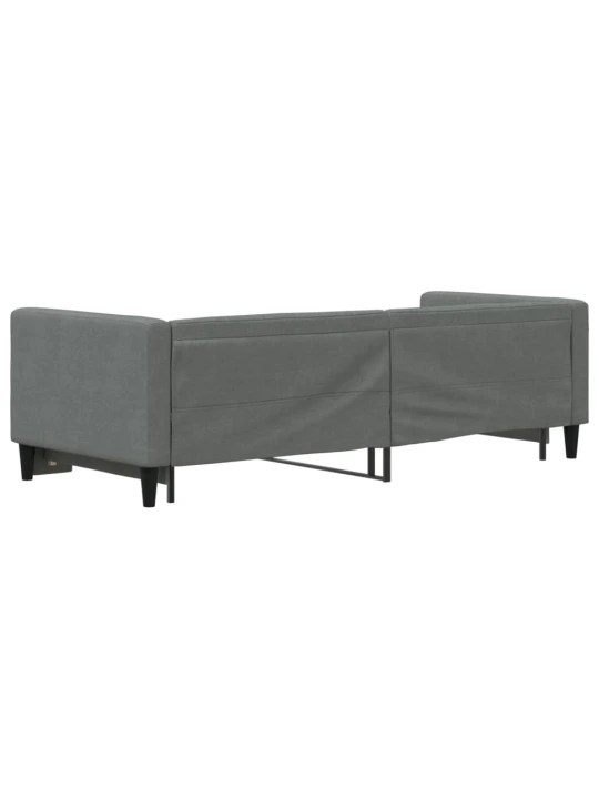 Válenda s přistýlkou tmavě šedá 80 x 200 cm textil