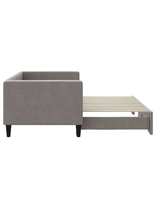Válenda s přistýlkou taupe 80 x 200 cm textil