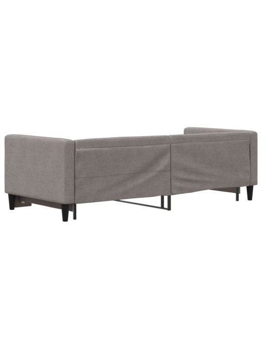 Válenda s přistýlkou taupe 80 x 200 cm textil