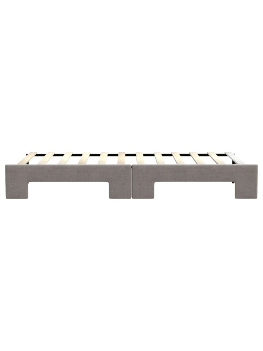 Válenda s přistýlkou taupe 80 x 200 cm textil