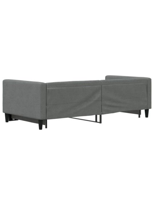 Válenda s přistýlkou tmavě šedá 90 x 200 cm textil