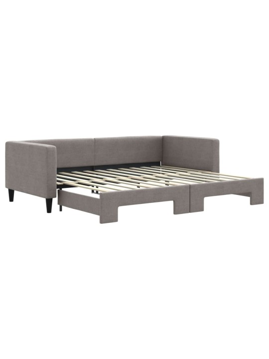Válenda s přistýlkou taupe 90 x 200 cm textil