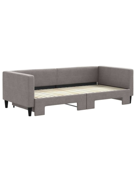 Válenda s přistýlkou taupe 90 x 200 cm textil